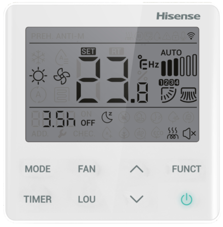 Hisense Heavy EU AUD-36UX4REH8/AUW-36U4RK7 Wi-Fi