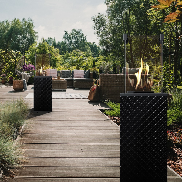 Kratki PATIO/G31/37MBAR/CZ/P стекло, черное тиснение с пультом ДУ