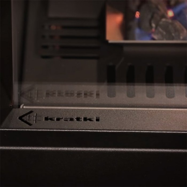 Kratki PATIO/M/G31/37MBAR/CZ - черное стекло, с ручным управлением